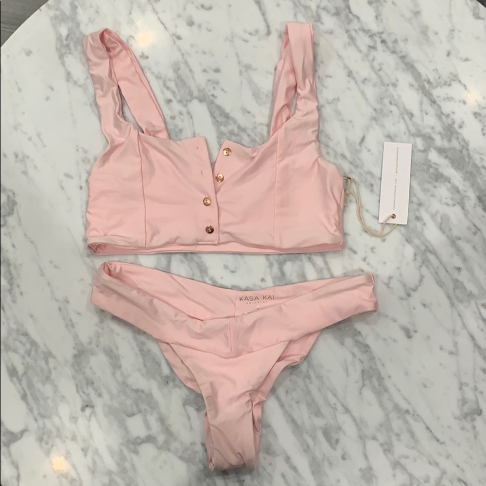 Kasa Kai pink bikini. New